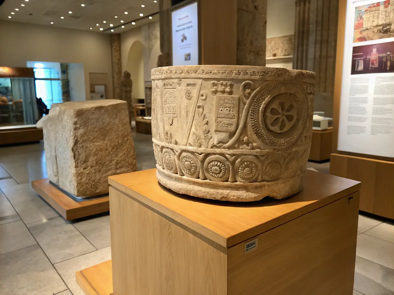 A photograph depicting the acquisition of a new historical artifact for the Musée d'Art et d'Histoire de Saint-Brieuc, showcasing the artifact being carefully examined by museum curators and members of SOCIETE DES AMIS DU MUSEE D'ART ET D'HISTOIRE DE SAINT-BRIUC.